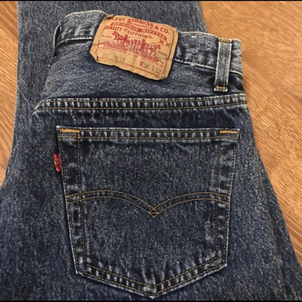 Vintage 80’s Levi’s 501 Stonewashed Jeans #8